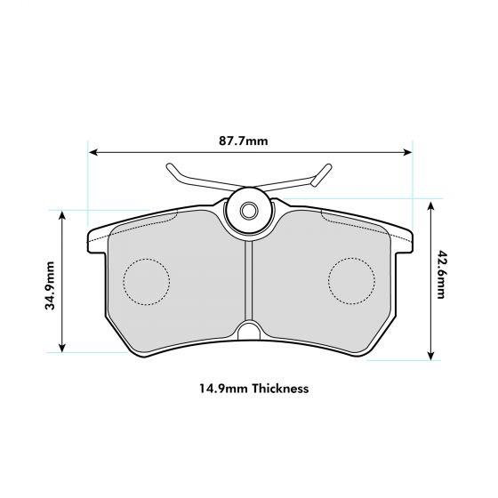 PBS Protrack Performance Brake Pads