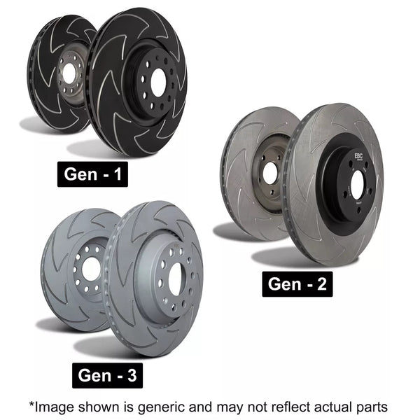 EBC BSD Blade Brake Discs (REAR) - Ford Focus RS MK3