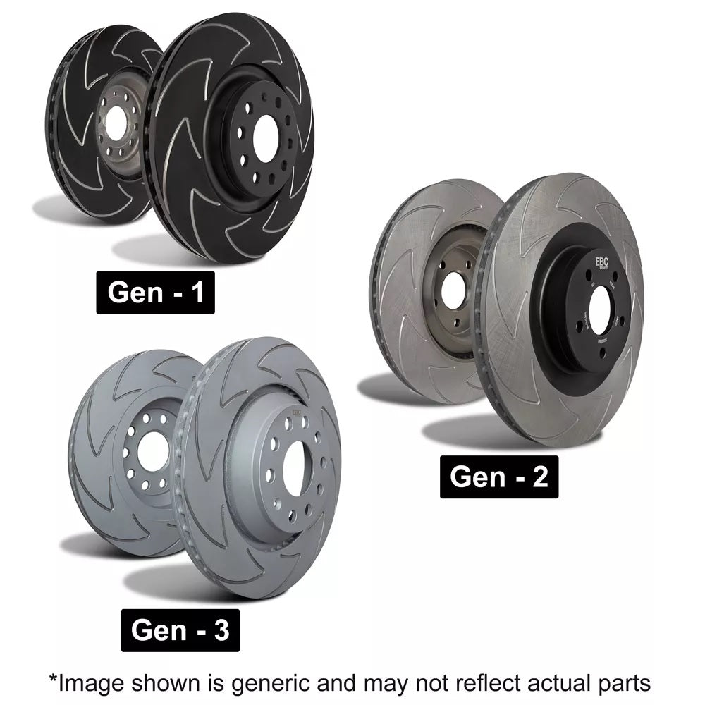 EBC BSD Blade Brake Discs (REAR) 310x22mm - Audi TTS Quattro 8S