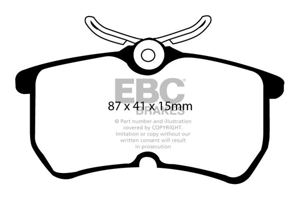 EBC Bluestuff Brake Pads (REAR) - Ford Fiesta ST MK7