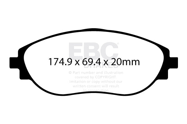 EBC RP-X Racing Brake Pads (FRONT) - Audi TTS Quattro 8S