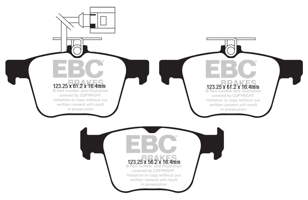 EBC Bluestuff Brake Pads (REAR) - Audi RS3 Quattro 8V