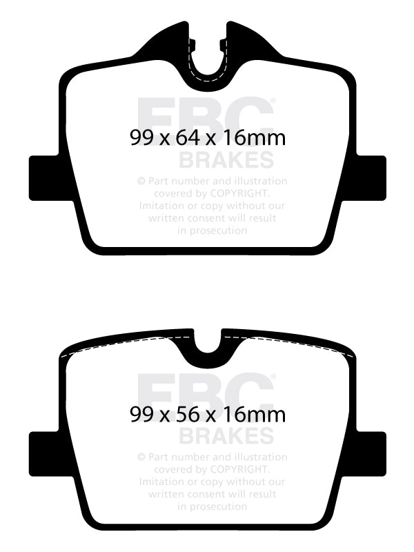 EBC Ultimax2 Brake Pads (REAR) - Toyota Supra GR A90