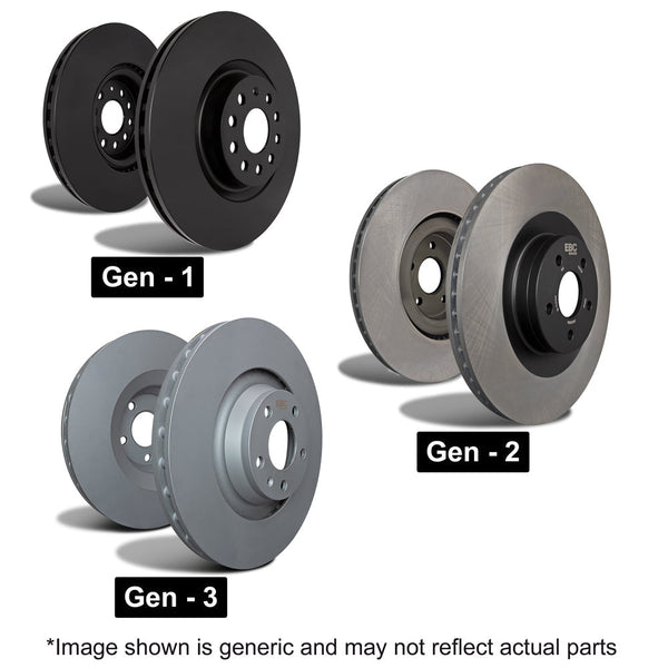 EBC Premium OE Replacement Brake Discs (REAR) 310x22mm - SEAT Leon Cupra 5F