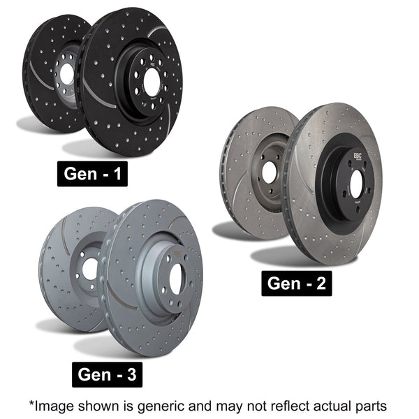 EBC GD Sport Brake Discs (FRONT) 345x30mm - Audi S3 Quattro 8P