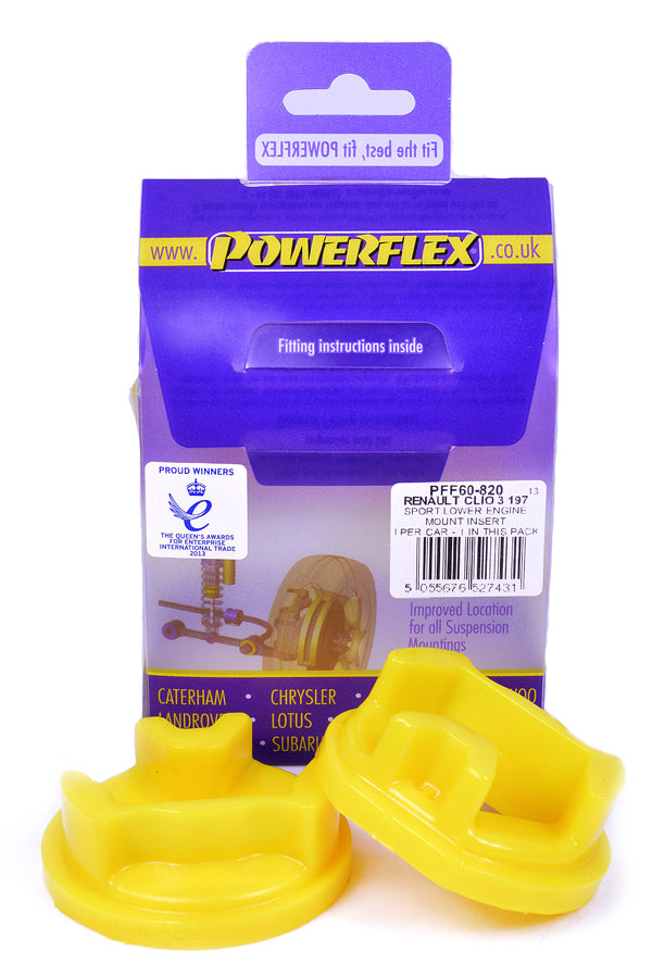 Powerflex Road Series Dogbone Engine Mount Bush Insert Kit - Renault Clio MK3 RS 197/200 & Megane MK2 RS 225/RS230/R26