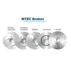 MTEC Performance Brake Discs (Rear) 232x9mm - SEAT Ibiza Cupra 6J