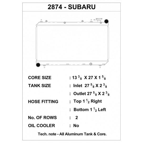 CSF Race Radiator for 93-98 Subaru Impreza (Incl. Outback Sport)