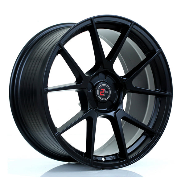 2FORGE ZF6 Custom PCD 19" 9.5J ET15-45 Matt Black Alloy Wheel