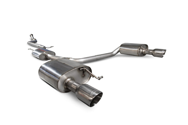 Scorpion Resonated Cat Back Exhaust System (Daytona Twin Tip) - Audi A5 B8 2.0 TFSI