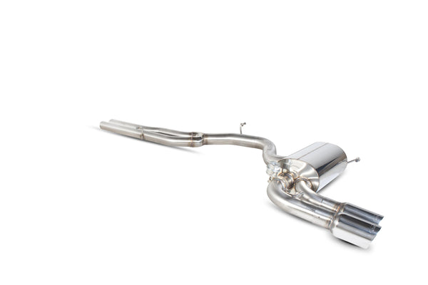 Scorpion Non-Resonated Secondary Cat Back Exhaust (Daytona Tip) - Audi RS3 8P