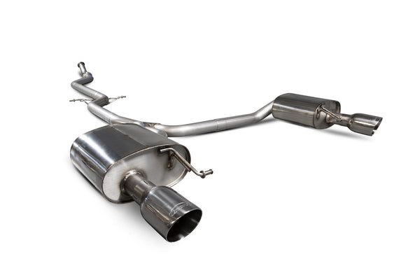 Scorpion Non-Resonated Cat Back Exhaust System (Daytona Twin Tip) - Audi A5 B8 2.0 TFSI