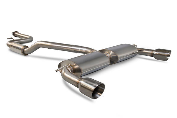 Scorpion 2.5" Resonated Cat Back Exhaust System (Daytona Tip) - Ford Focus MK2 ST 225 2.5 Turbo