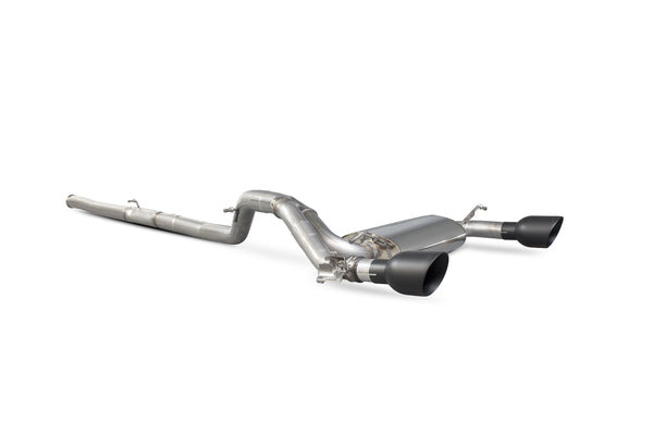 Scorpion Cat Back Exhaust System (Valved - Daytona Black Tip) - Ford Focus MK3 RS Non GPF Model Only