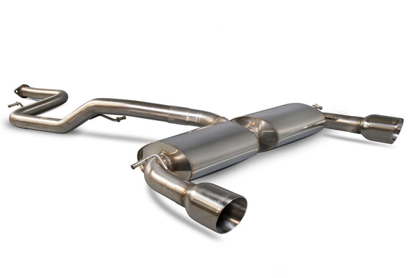 Scorpion 2.5" Non-Resonated Cat Back Exhaust System (Daytona Tip) - Ford Focus MK2 ST 225 2.5 Turbo