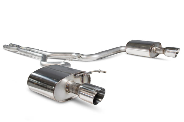 Scorpion Non-Resonated Cat Back Exhaust System (Daytona Tip) - Ford Mustang 5.0 V8 GT Non GPF Model Only