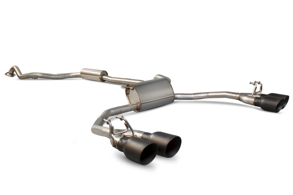 Scorpion Resoanted Cat Back Exhaust System (Daytona Black Tip) - Honda Civic Type R FK2 (RHD)