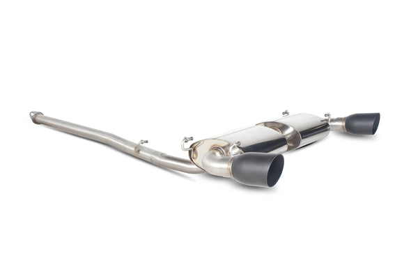 Scorpion Non-Resonated Cat Back Exhaust System (Daytona Black Tip) - Subaru GT86-Scion FR-S-BRZ Non GPF Model Only