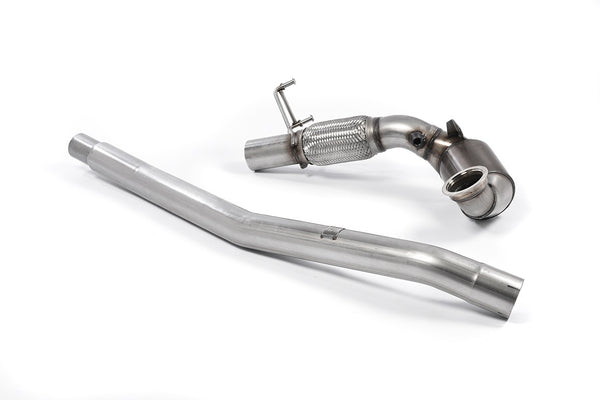 Milltek Large Bore Downpipe and Hi-Flow Sports Cat Exhaust - Volkswagen Jetta Mk7 (MQB) GLi 2.0T 2019-2023