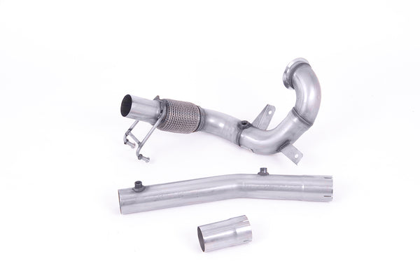 Milltek Large-bore Downpipe and De-cat Exhaust - Volkswagen Polo GTI 2.0 TSI (AW 5 Door) - GPF/OPF Models Only 2019-2023