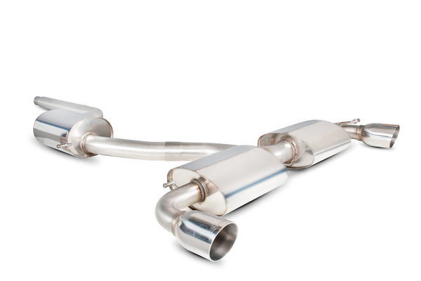 Scorpion Resonated Cat Back Exhaust System (Daytona Tip) - Volkswagen Scirocco R