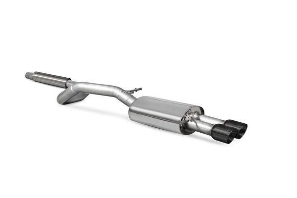 Scorpion Resonated Cat Back Exhaust System (Daytona Black Tip) - Volkswagen Polo GTI 1.8T 9n3