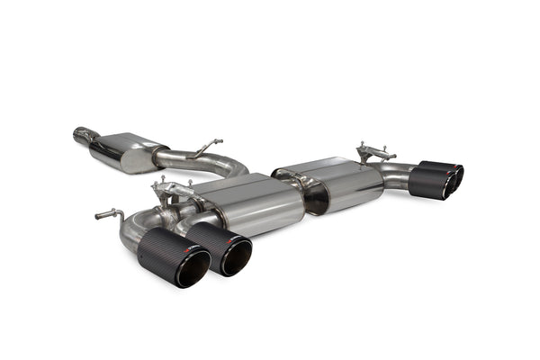 Scorpion Resonated Cat-GPF Exhaust Back System (Valved - Ascari Tip) - Volkswagen Golf R MK7.5 Facelift GPF & Non GPF Models