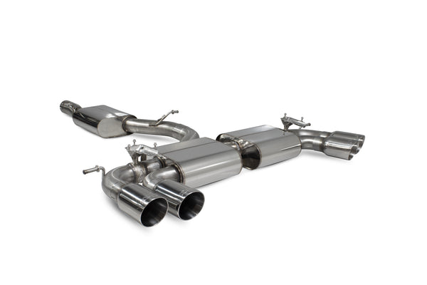 Scorpion Resonated Cat-GPF Exhaust Back System (Valved - Daytona Tip) - Volkswagen Golf R MK7.5 Facelift GPF & Non GPF Models