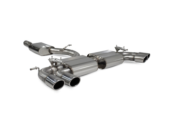 Scorpion Resonated Cat-GPF Exhaust Back System (Valved - Monaco Tip) - Volkswagen Golf R MK7.5 Facelift GPF & Non GPF Models