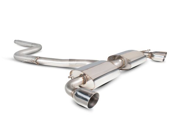 Scorpion Non-Resonated Cat Back Exhaust System (Daytona Tip) - Volkswagen Scirocco R