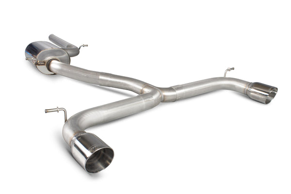 Scorpion Non-Resonated Cat Back Exhaust System (Daytona Tip) - Volkswagen Golf MK7 GTI