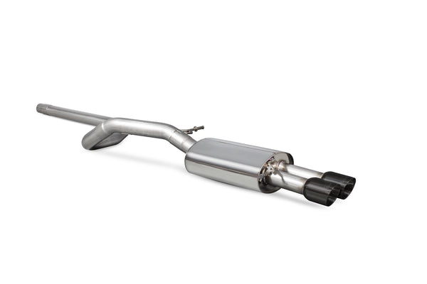 Scorpion Non-Resonated Cat Back Exhaust System (Daytona Black Tip) - Volkswagen Polo GTI 1.8T 9n3