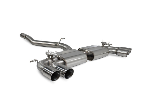 Scorpion Non-Resonated Cat-GPF Exhaust Back System (Valved - Daytona Tip) - Volkswagen Golf R MK7.5 Facelift GPF & Non GPF Models