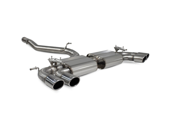 Scorpion Non-Resonated Cat-GPF Exhaust Back System (Valved - Monaco Tip) - Volkswagen Golf R MK7.5 Facelift GPF & Non GPF Models