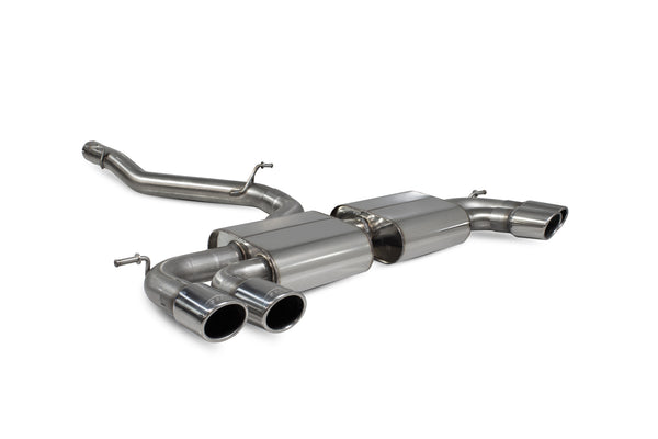 Scorpion Non-Resonated Cat-GPF Exhaust Back System (Non-Valved - Monaco Tip) - Volkswagen Golf R MK7.5 Facelift GPF & Non GPF Models