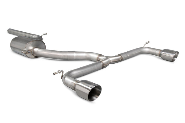 Scorpion Non-Resonated Cat Back Exhaust System (Daytona Tip) - Volkswagen Golf MK7.5 GTI Non GPF Model Only