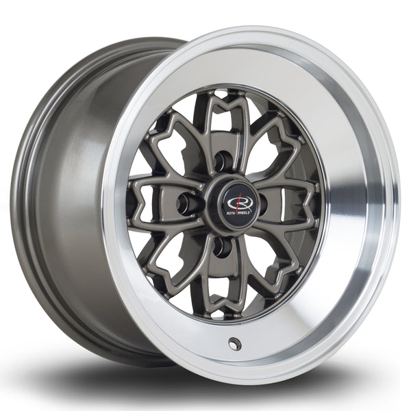 Rota Aleica 4x114 15" 8J ET0 Bronze (Polished Lip) Alloy Wheel