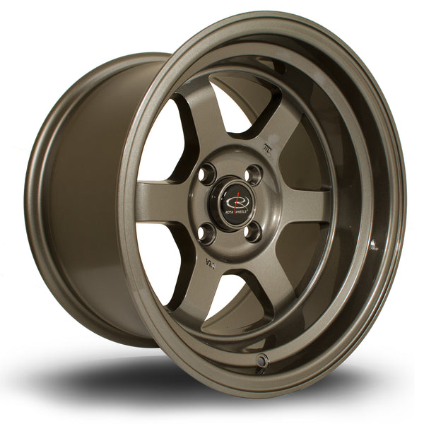 Rota Grid-V 4x114 15" 9J ET0 Bronze Alloy Wheel