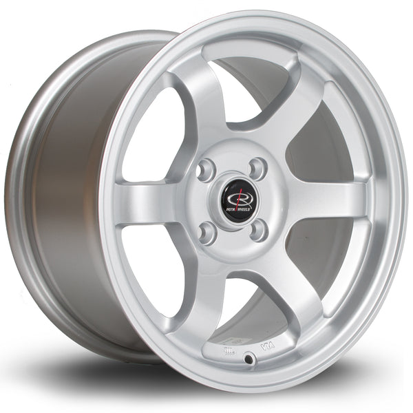 Rota Grid 4x100 15" 8J ET20 Silver Alloy Wheel