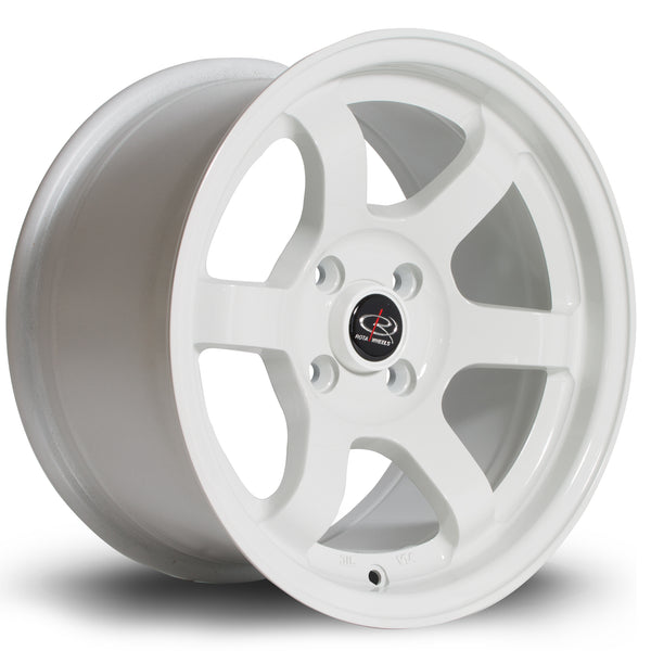 Rota Grid 4x100 15" 8J ET20 White Alloy Wheel