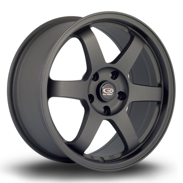 Rota Grid 4x100 17" 8J ET35 Flat Black 2 Alloy Wheel