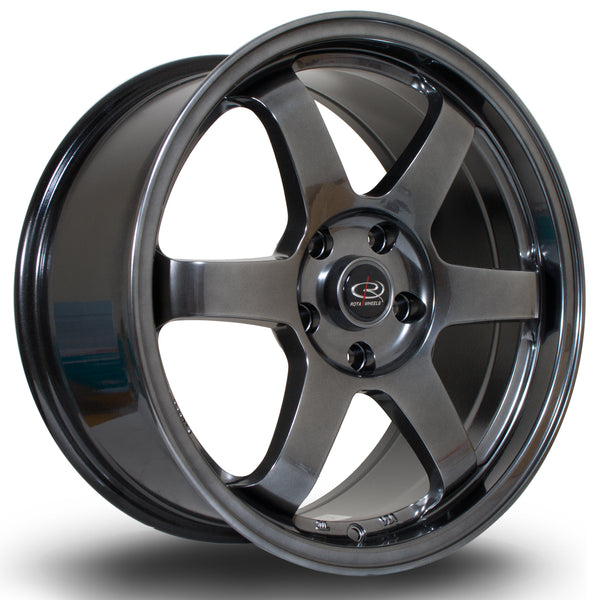 Rota Grid 5x112 17" 8J ET45 Hyper Black Alloy Wheel