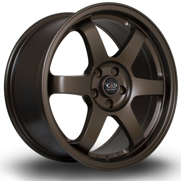 Rota Grid 4x100 17" 8J ET35 Matt Bronze 3 Alloy Wheel