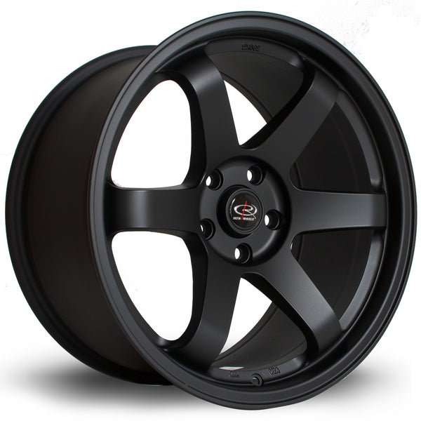 Rota Grid 18" 5x114 10J ET15 Flat Black Alloy Wheel