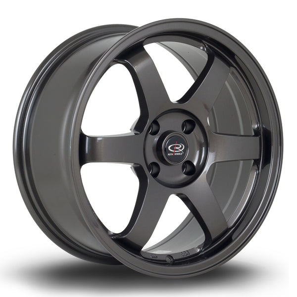 Rota Grid 2 4x108 17" 7.5J ET25 Gunmetal Alloy Wheel