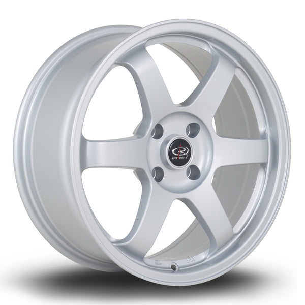 Rota Grid 2 4x108 17" 7.5J ET25 Silver Alloy Wheel