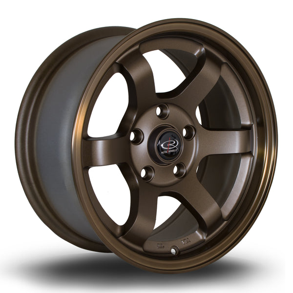 Rota Grid Max 5x114 15" 7J ET20 Speed Bronze Alloy Wheel