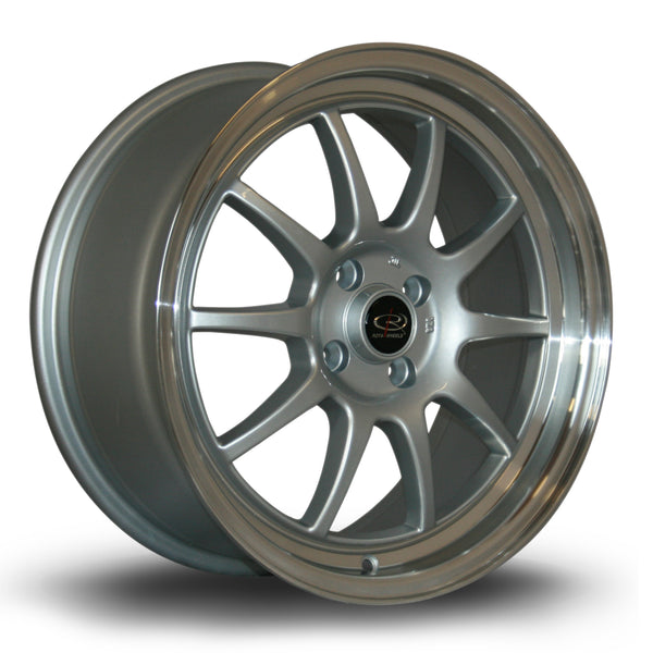 Rota GT3 4x100 17" 7.5J ET45 Silver (Polished Lip) Alloy Wheel