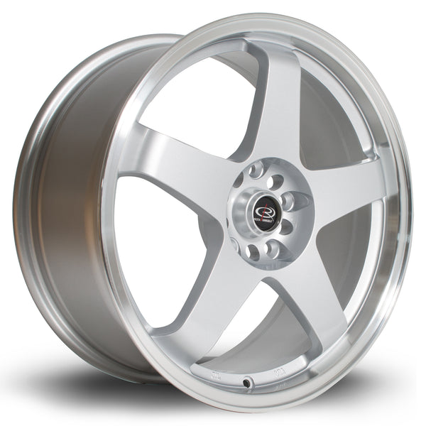 Rota GTR 5x114 18" 8.5J ET35 Silver (Polished Lip) Alloy Wheel