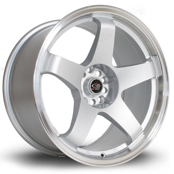 Rota GTR 5x114 18" 9.5J ET30 Silver (Polished Lip) Alloy Wheel